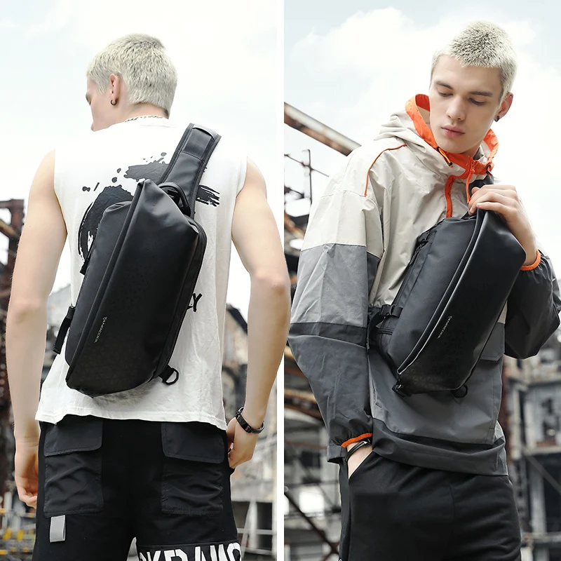 Bolsa mensageiro esportiva multifuncional à prova d'água para atividades ao ar livre. Ideal para esportes, viagens e aventuras. Leve tudo o que precisa com segurança. — foto 4