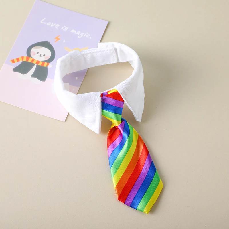 Title 4, 2023 Dog Cat Grooming Cat Striped Bow Tie Anima...
