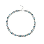 Colar Sapphire Splice Masculino. Sofisticação e estilo com design único e detalhes em safira. Ideal para homens que buscam elegância. — foto 1