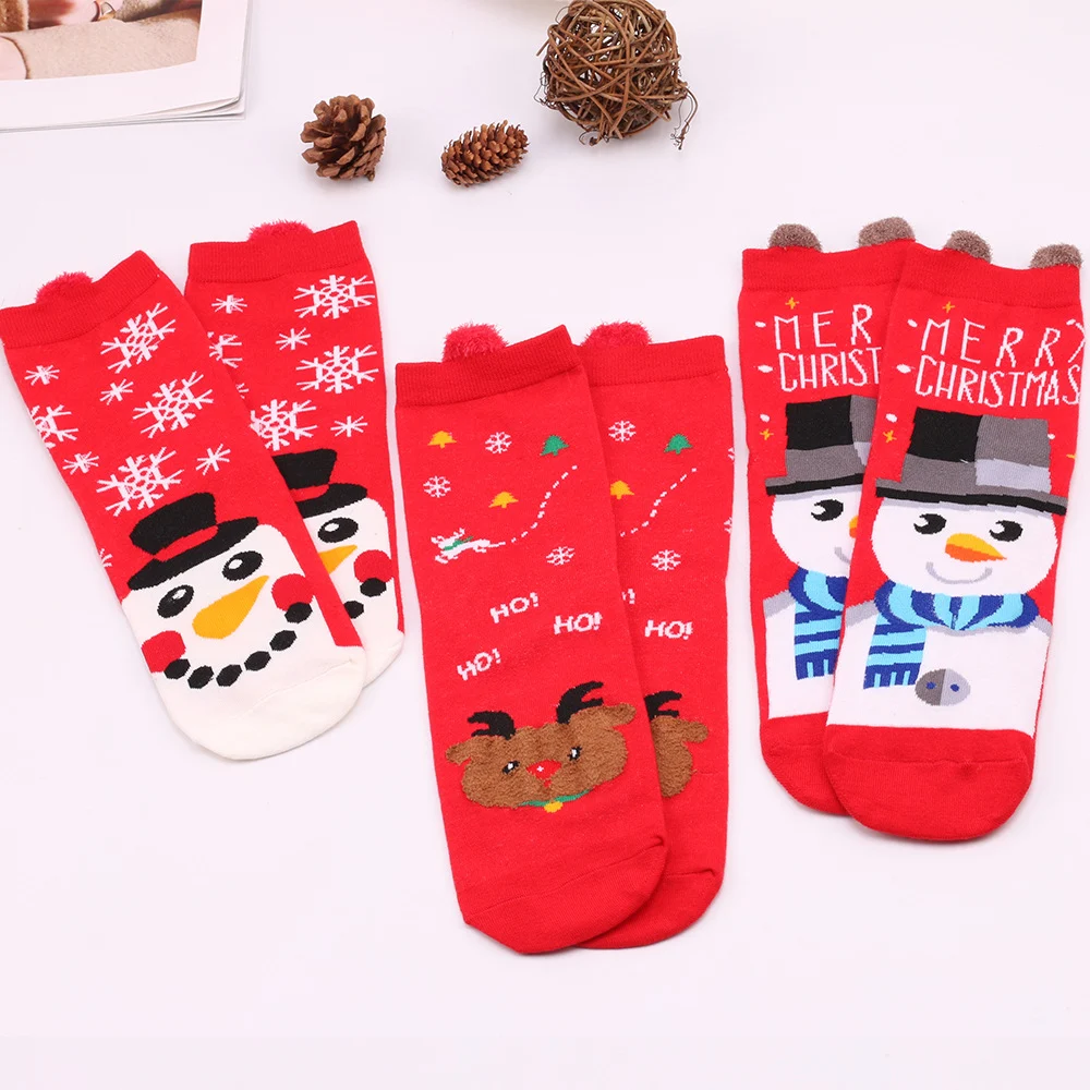 Title 2, Womens Christmas Style Jacquard Warm Socks