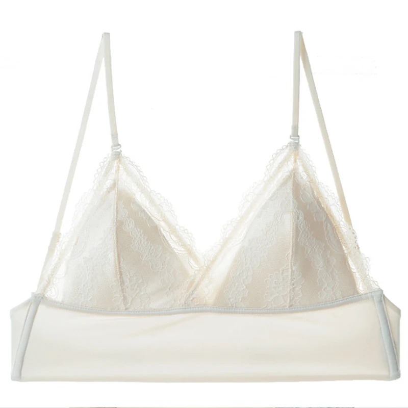 Women's Triangular Soft Seamless Underwear Low Back Transparent Bras, offering ultimate comfort and a smooth fit. — photo 4