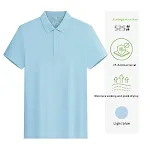 7A Antibacterial Lapel Polo Shirt Short Sleeve. Stay fresh and protected with this comfortable, breathable polo shirt. P — photo 6