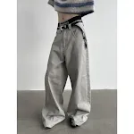 Geavanceerde Silhouette Maillard Retro Washed jeans voor een stijlvolle, comfortabele look. Deze jeans is perfect voor dagelijks gebruik en elke gelegenheid. — foto 3