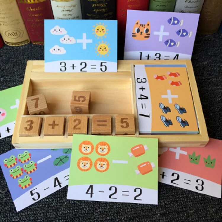 Title 2, Childrens arithmetic building block toys. Lear...