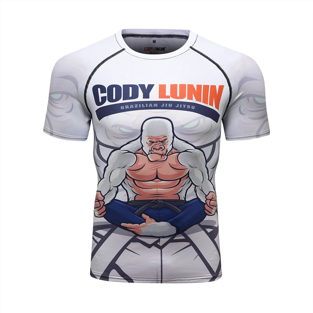 Title 5, Wear-resistant elastic compression Jiu-Jitsu tr...