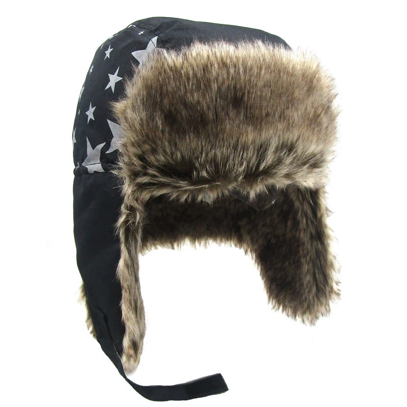 Chapéu Lei Feng Infantil de Inverno para Meninos com Veludo, Proteção de Orelhas e Cabeça, Ideal para o Frio do Outono e Inverno — foto 3