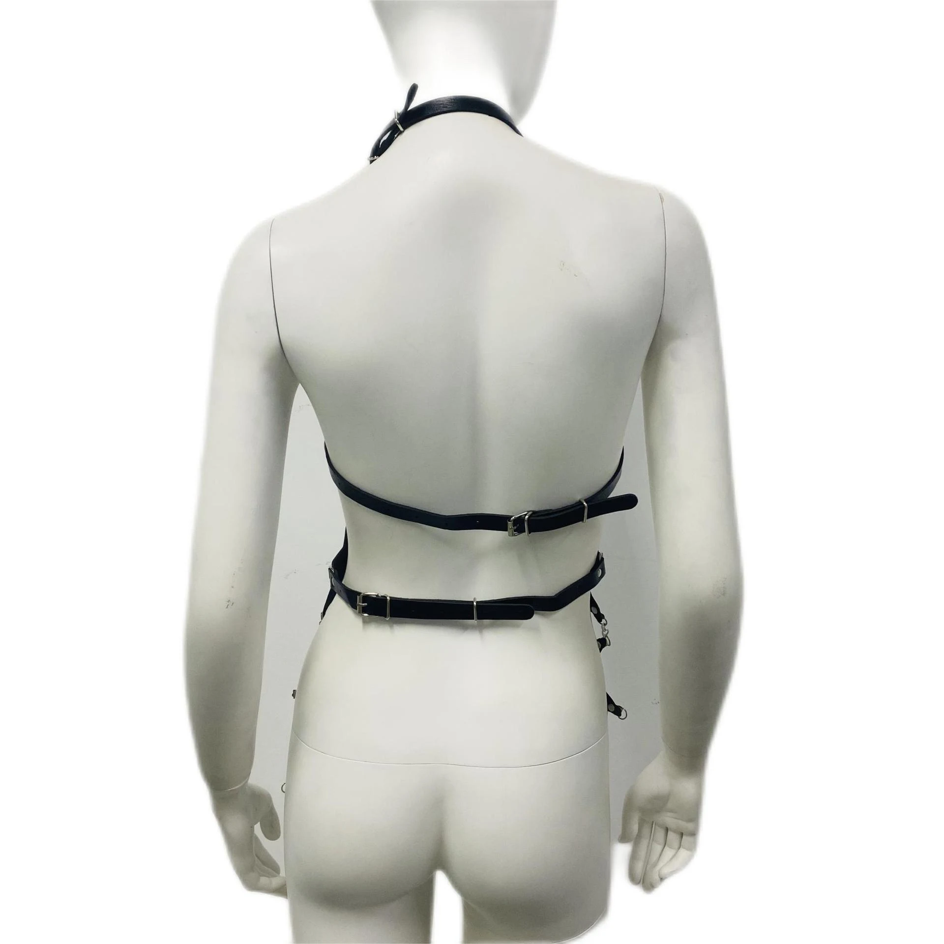 Holographic PU leather five-pointed star dress. Make a statement with this futuristic outfit. Perfect for special events — photo 3