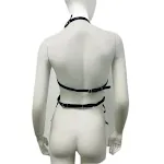 Holographic PU leather five-pointed star dress. Make a statement with this futuristic outfit. Perfect for special events — photo 3