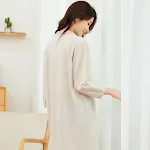 Einfaches Damen Nachthemd Pyjama Bequem für Zuhause Weiches Material Perfekt zum Schlafen Angenehm zu tragen Ideales Nachtgewand für entspannte Nächte — foto 3