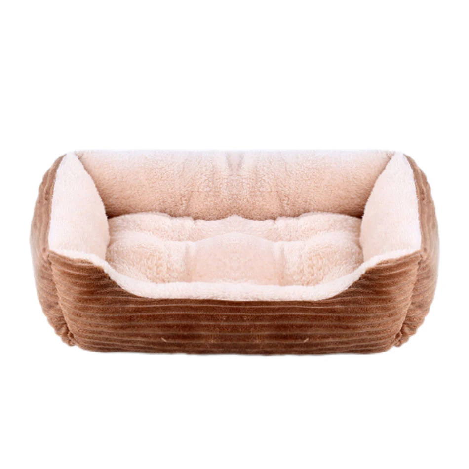 Title 1, Square Dog Beds Puppy Soft Plush Sofa Bed Pet A...