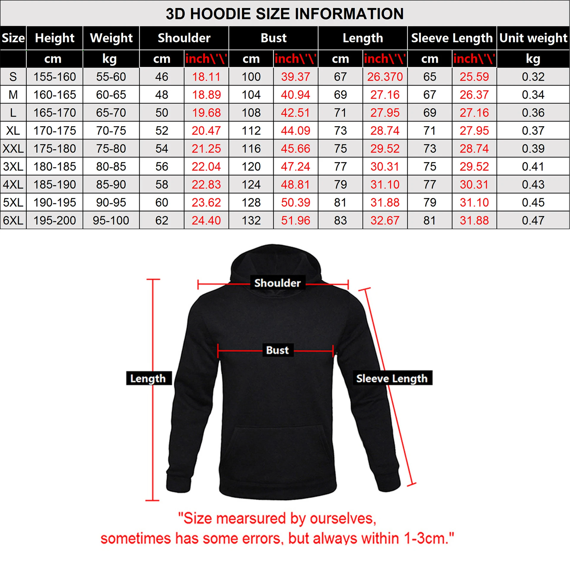 Title 1, 3D Hirsch Schaf Print Sweatshirt Hoodie Digital...