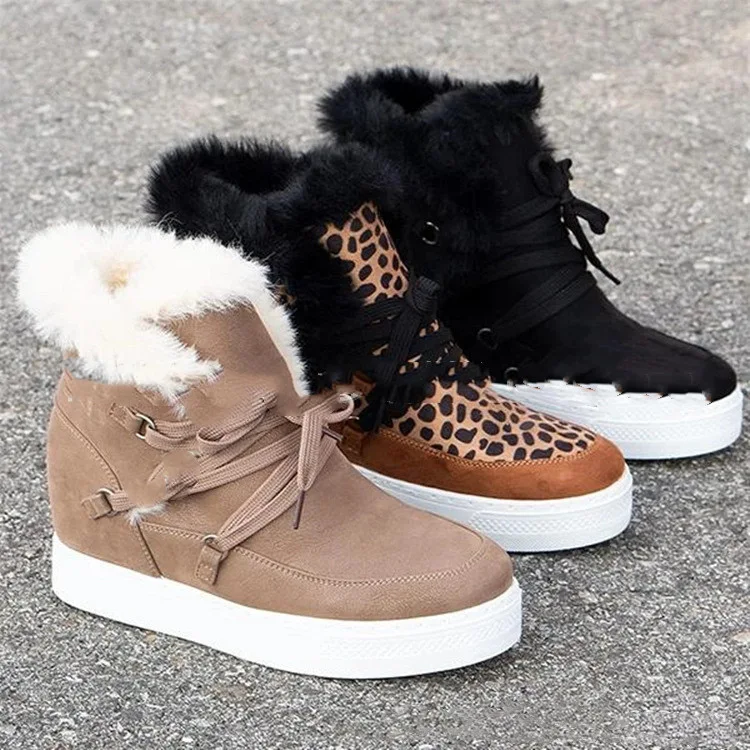 Women's flat-heel lace-up solid low-top boots for everyday wear. Comfortable, versatile and stylish footwear for all occ — photo 1