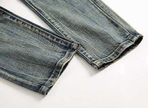 Title 5, Ripped Fashion Slim-fit Trendy Straight Mens J...