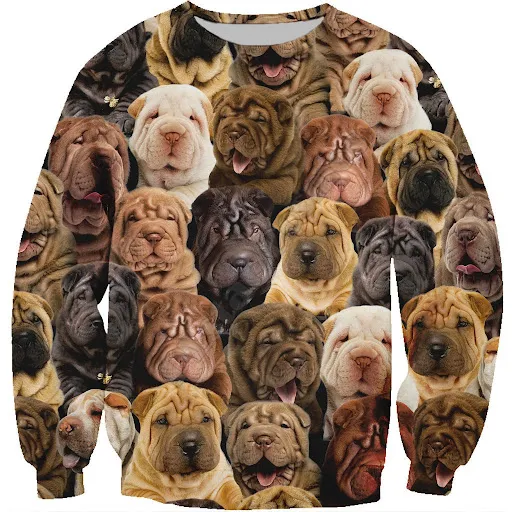 Title 3, 3D Digital Print Dog Thermal Top provides warmt...