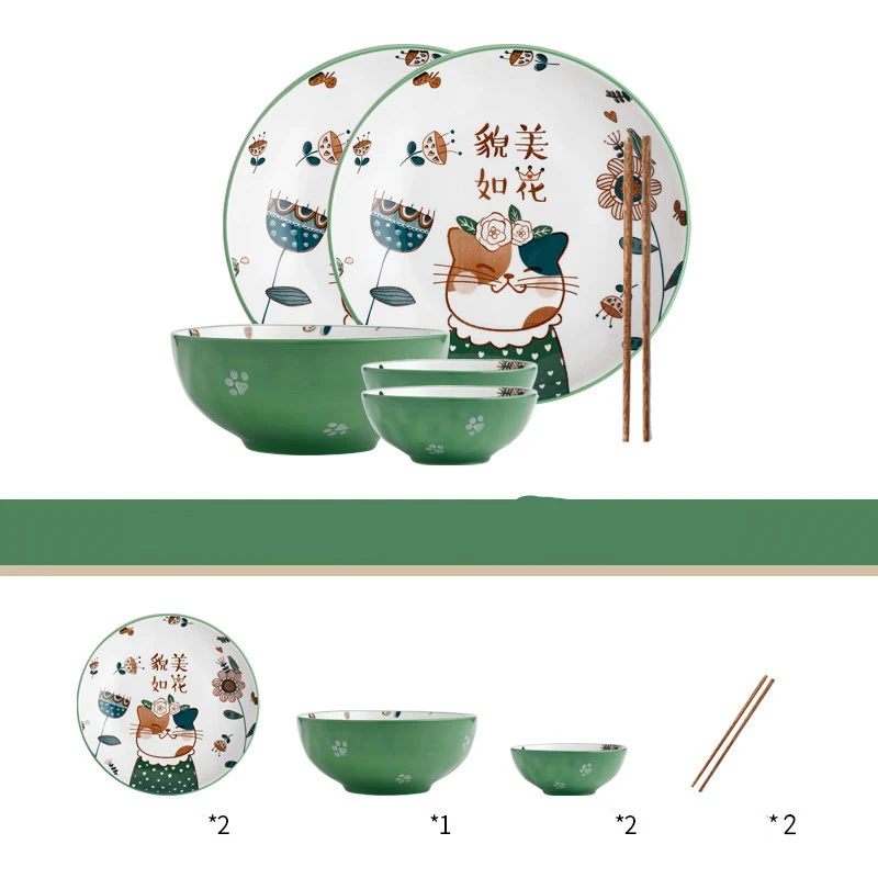 Title 2, Cute childrens cabbage plate and bowl set, Nor...