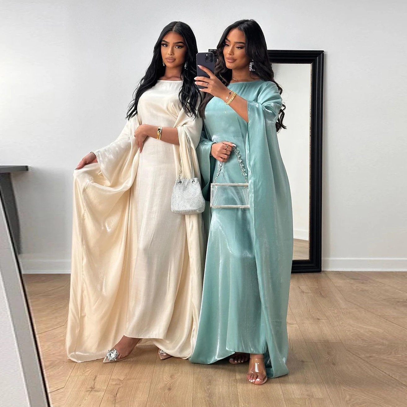 Title 39, Summer Middle East Fashion Fil-Lumiere Satin Wa...