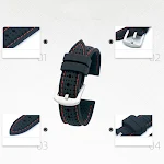 Pulseira de silicone macia, à prova d'água, porosa e respirável, oferecendo conforto superior e resistência à água. Perfeita para uso diário. — foto 10