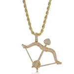 Colar Pingente Flecha do Amor com Zircônias Delicado e Charmoso Presente ideal para demonstrar carinho Joia feminina para ela — foto 6