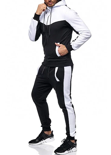 Title 9, Mens casual hooded sweater suit