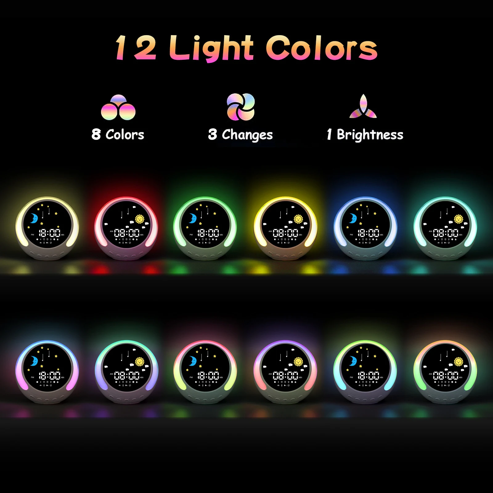 Title 3, Despertador Infantil com Speaker Bluetooth RGB ...