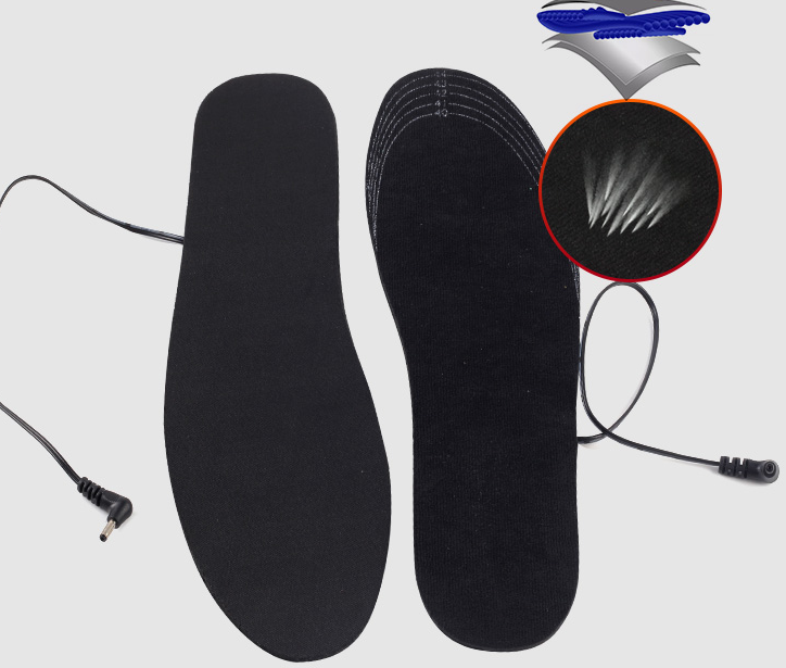 Title 2, USB Rechargeable Heated Insoles for warm and co...