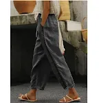 Calças cropped casuais femininas com costura de renda, ideais para um visual moderno e confortável. Perfeitas para diversas ocasiões com estilo. — foto 9