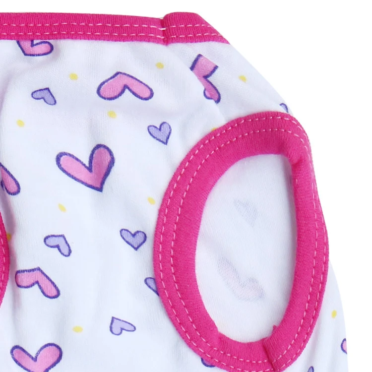 Title 34, All Printed Love Cotton Jersey Pet Vest, comfor...