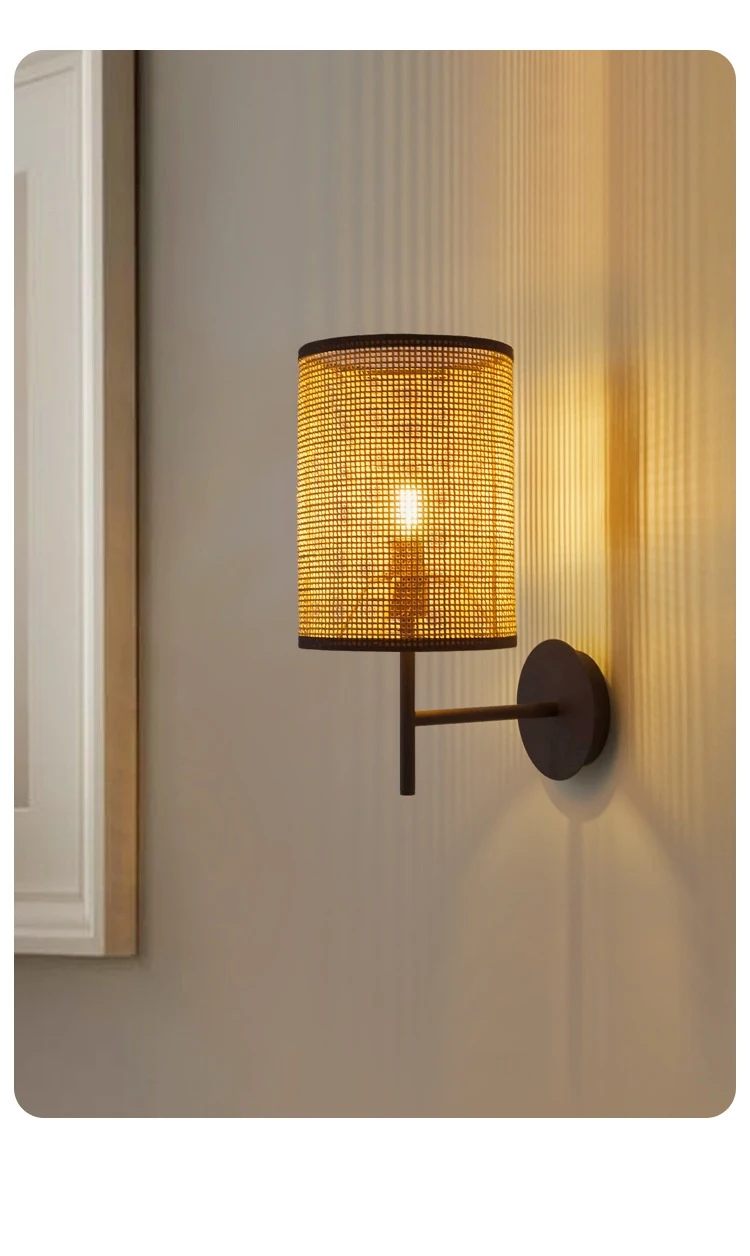 Title 3, Rattan Japanese-style Simple Silent Bedroom Wal...