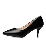 Schmerzfreie Arbeitsschuhe aus weichem Leder mit hohem Absatz, schwarz, professionell, Einzel-Schuhe, den ganzen Tag — foto 7