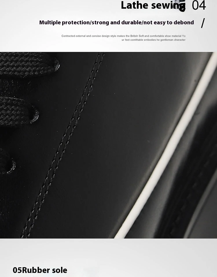 Title 3, Round toe color-blocking stitching low heel pla...
