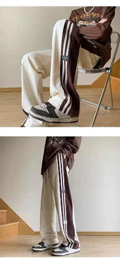 Title 6, Pantalones casuales holgados de estilo american...