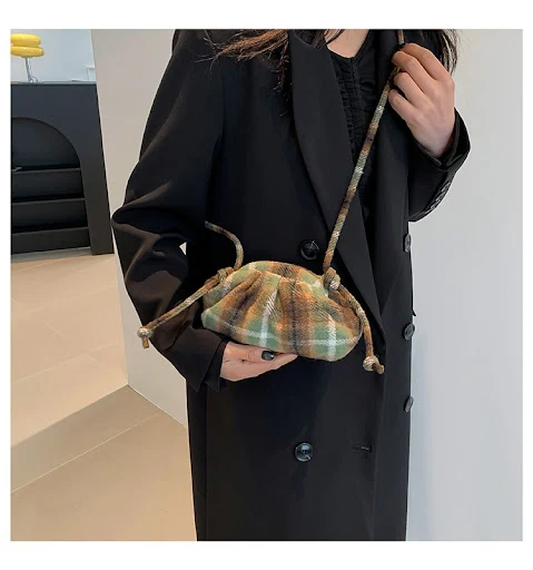 Title 21, Bolsa Cloud Shell Estilo Coreano, Leve e Elegan...