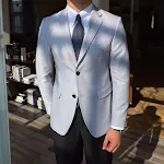 Jaqueta Retrô Masculina Slim Fit Design Moderno e Elegante Casaco para Homens com Caimento Perfeito Ideal para um Visual Sofisticado — foto 10