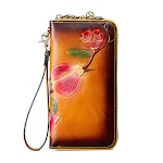Women's Wallet Genuine Leather Casual Long First Layer. Stylish and spacious design with multiple compartments for cards — photo 3