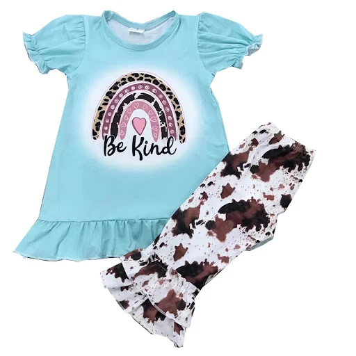 Title 3, Conjunto infantil de menina com listras, letras...