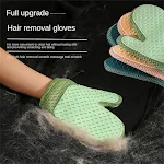 Katzenhaar Handschuh Tierhaarentferner Hundepflege Handschuh Bürste gegen Haarausfall Fellentferner Handschuh Reinigungs-Handschuh — foto 9