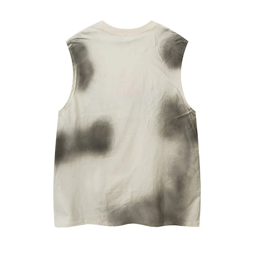 Title 15, Punk Inkjet Distressed Dirty Vest For Women