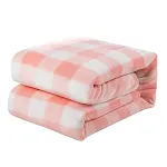 Pink And White Plaid