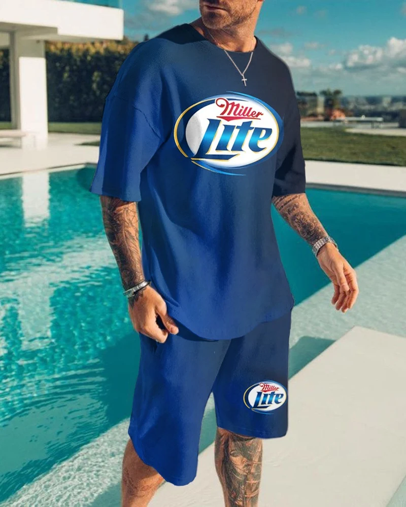 Men's Sleeved Shorts Sports Casual Suit for ultimate comfort. Perfect for active lifestyles and everyday wear, offering — photo 1