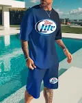 Men's Sleeved Shorts Sports Casual Suit for ultimate comfort. Perfect for active lifestyles and everyday wear, offering — photo 1