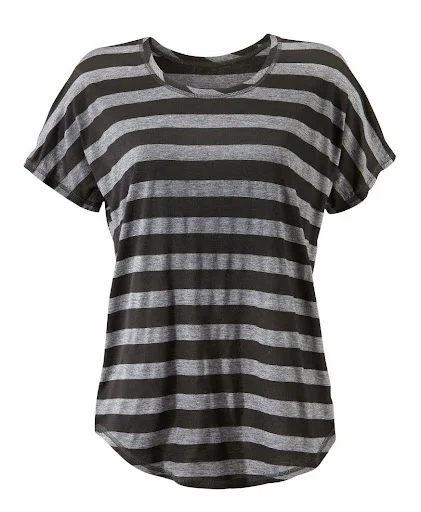 Title 8, T-shirt a maniche corte orizzontali con scollo ...
