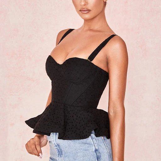 Title 1, Womens one-shoulder ruffled vest, stylish and ...