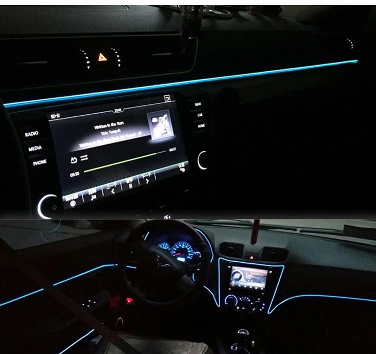 LED Interior Mood Light Luminous Line Door Slit Light for Car Adds Ambient Glow Enhances Aesthetics Easy Installation St — photo 6