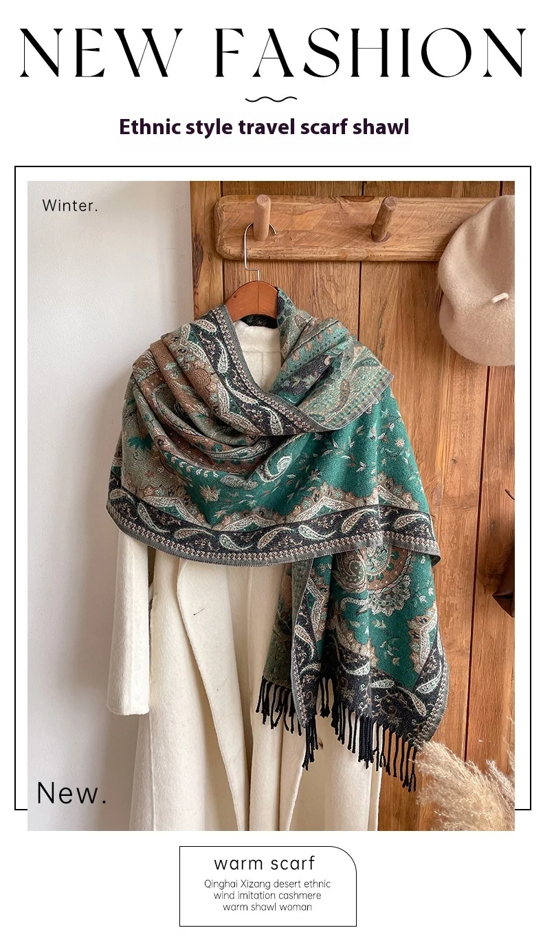 Title 9, Etnische stijl reiskleding sjaal warme mantel