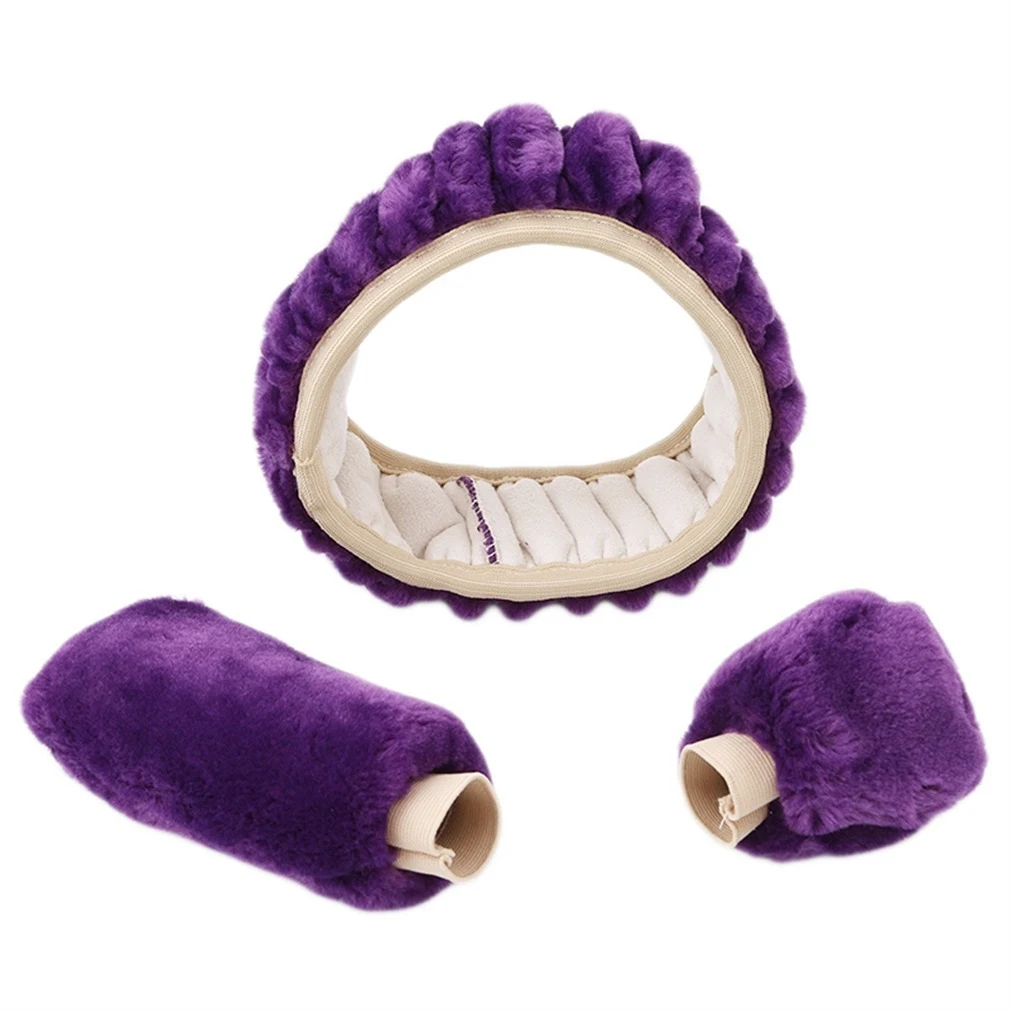 Winter Plush Car Steering Wheel Cover Warm & Soft for Comfort & Grip Anti-Slip Protection from Cold Easy to Install Wint — photo 17