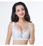 Adjustable Solid Color Lace Big Cup Thin Bra Women's Underwear, providing comfort and support all day — photo 8