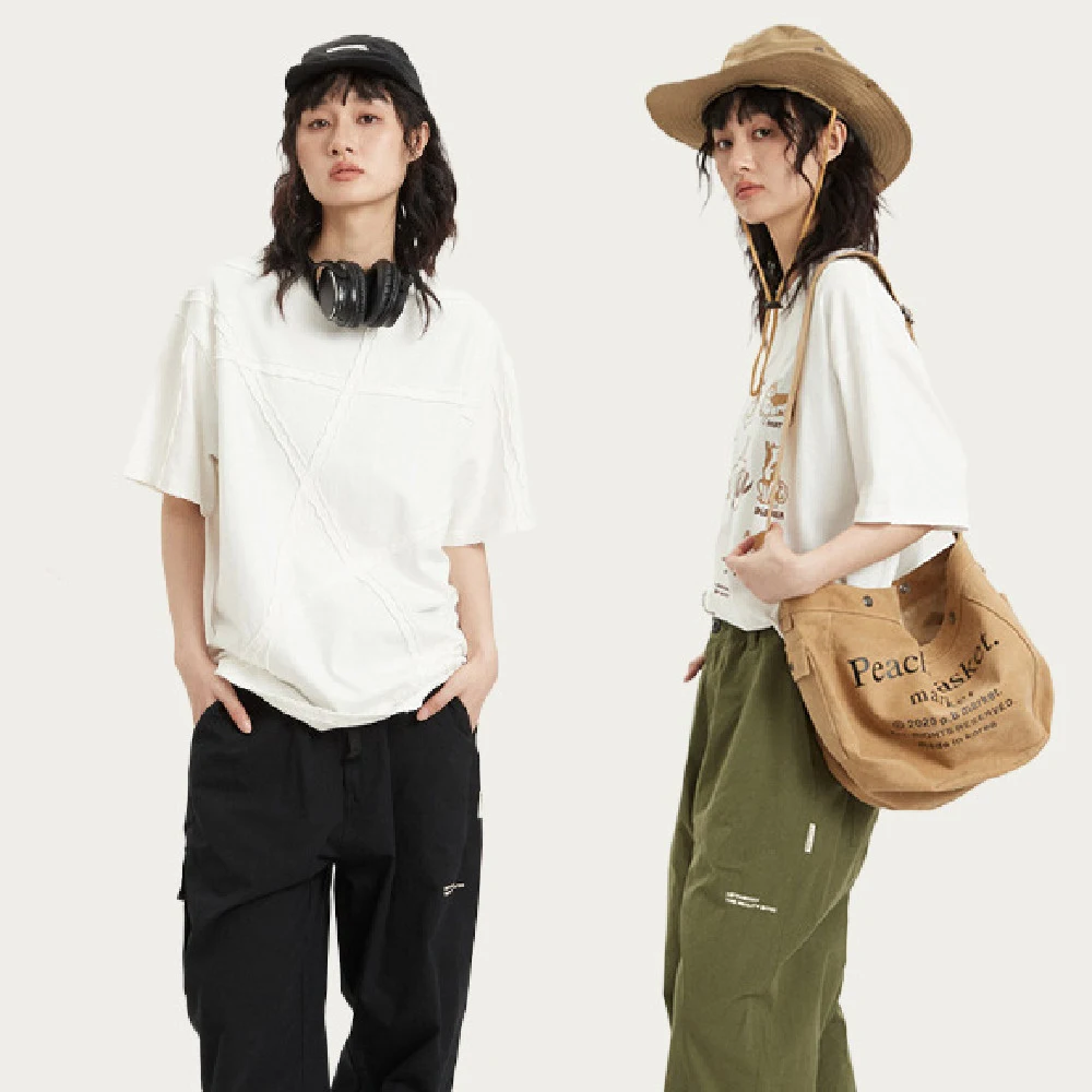 Title 2, Heren Losse Multi-zak Casual Broek voor Koppels...