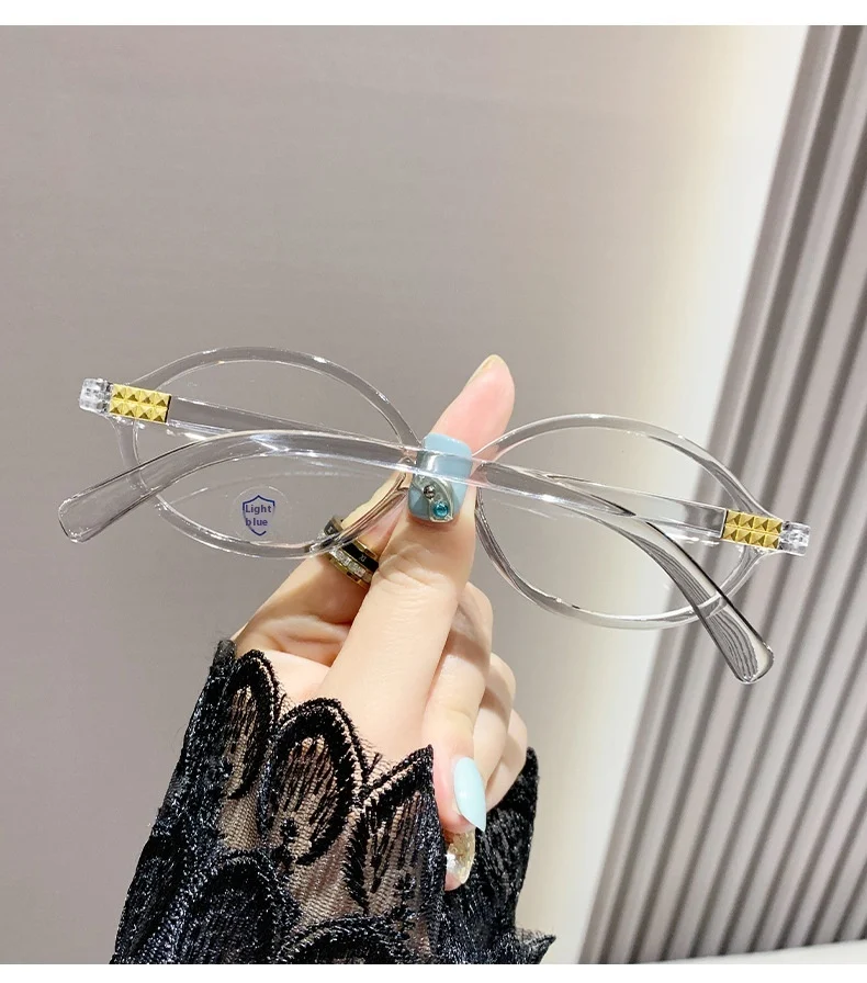 Title 6, Retro Art Anti-blue Light Womens Myopia Glasse...