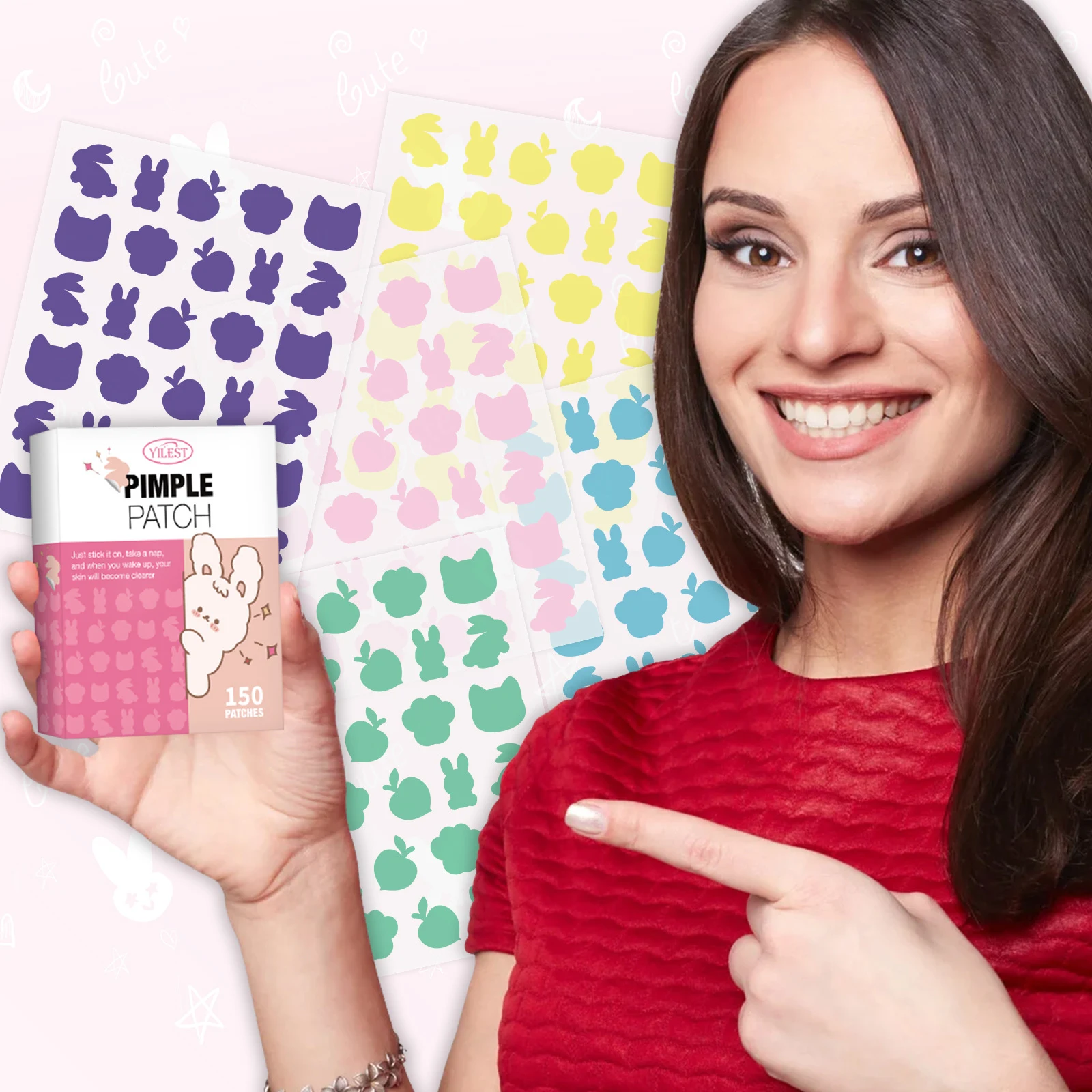 Cerotto Circolare Copri Acne Riduce le Imperfezioni Protegge dai Batteri Discreto e Facile da Applicare Cura della Pelle — foto 3