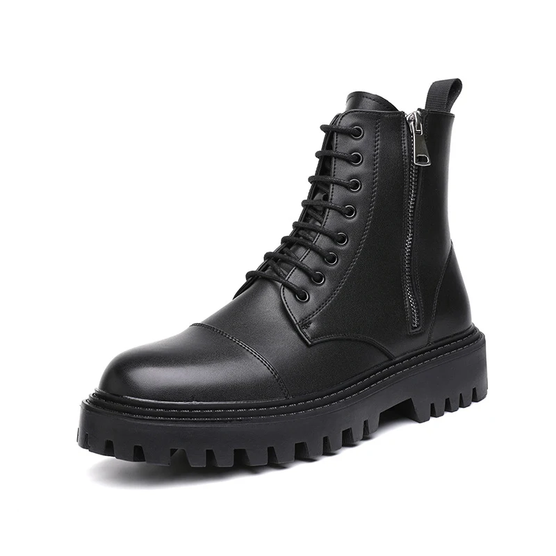 Title 6, Botas curtas Martin trendy com sola grossa, fã ...